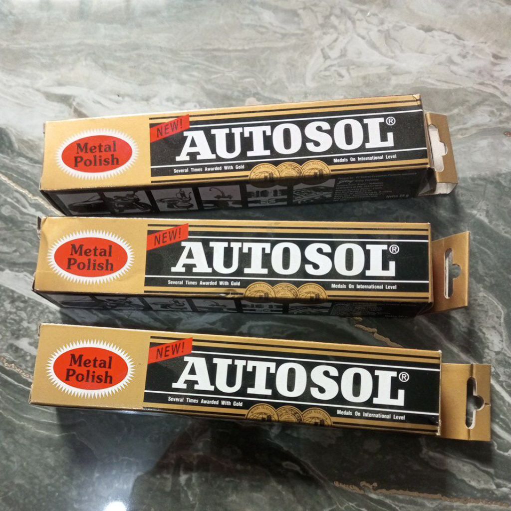 Autosol Pembersih dan Pengkilap Besi Metal Stainless Logam 50 Gram Odol Otosol Polish Poles