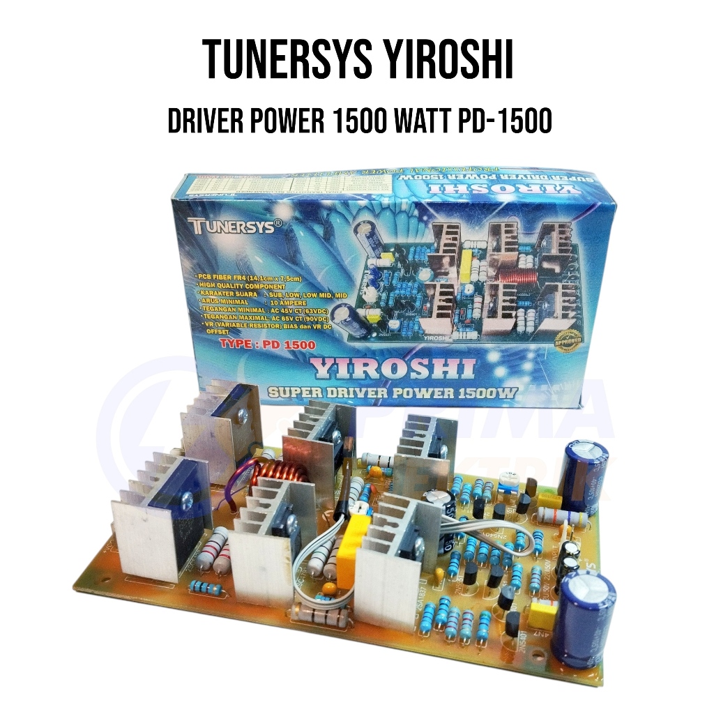 Kit Tunersys Yiroshi Super Driver Power 1500 Watt PD-1500