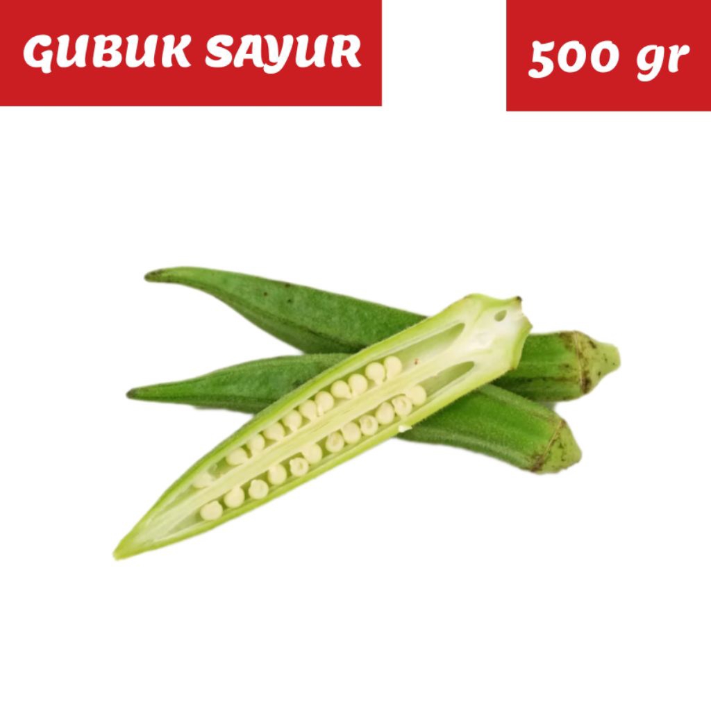 Okra hijau / sayur okra 500 gr