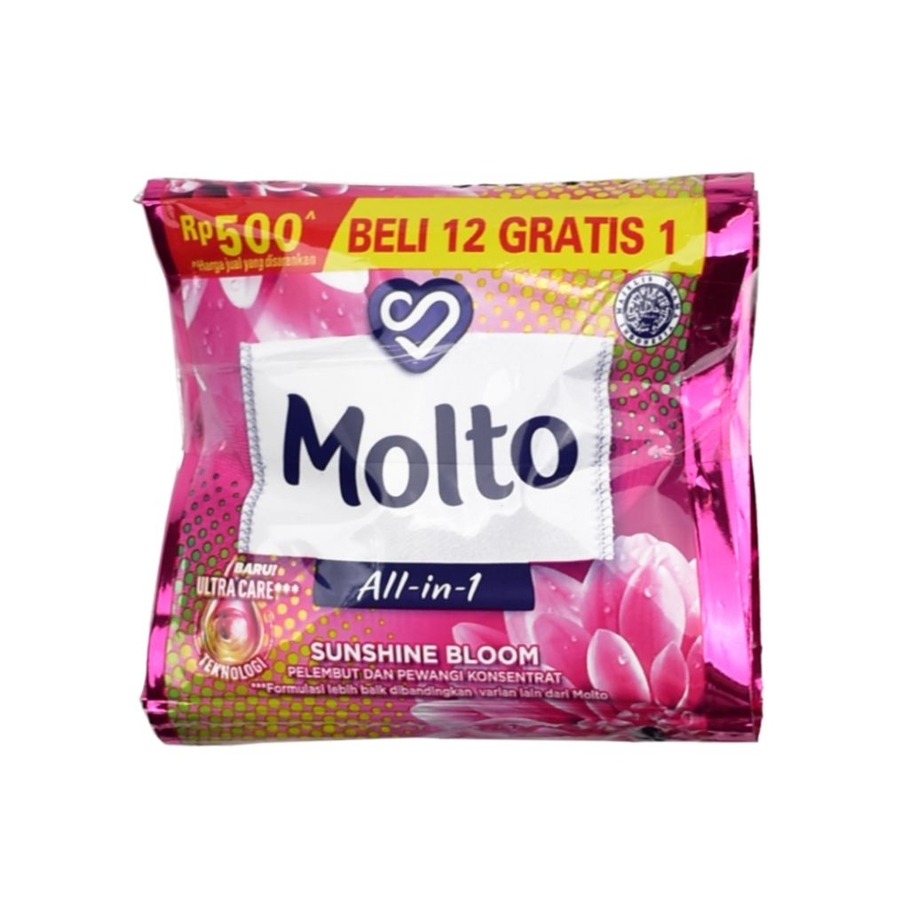 MOLTO SUNSHINE BLOOM pink 12 Sachet (1 renteng) 12ml