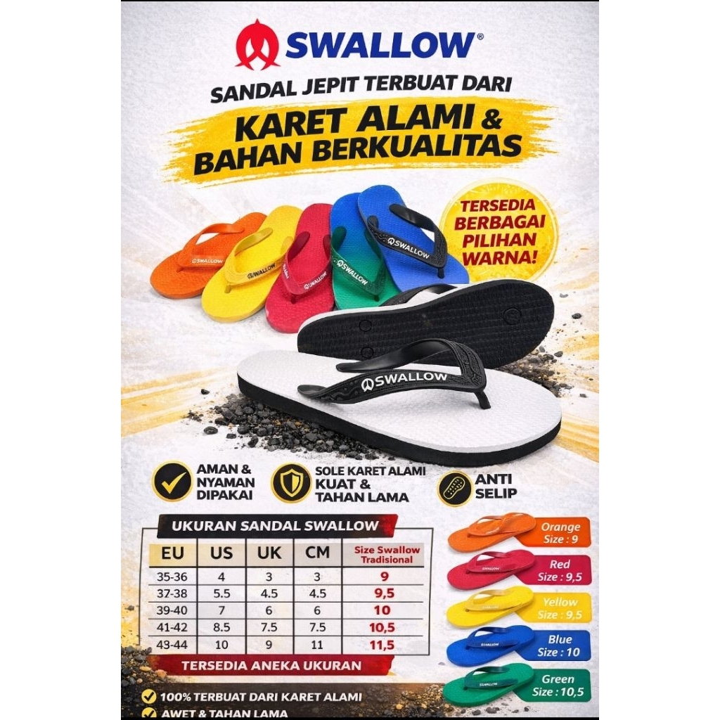 Sandal Swallow Duri