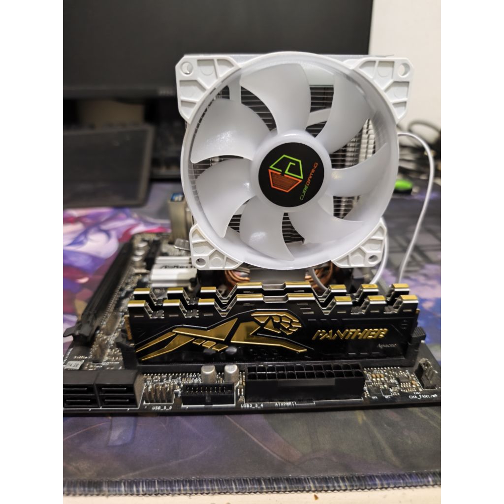 Bekas Processor Intel i5 9400f + mobo Asrock H310CM soket 1151 set dengan FAN