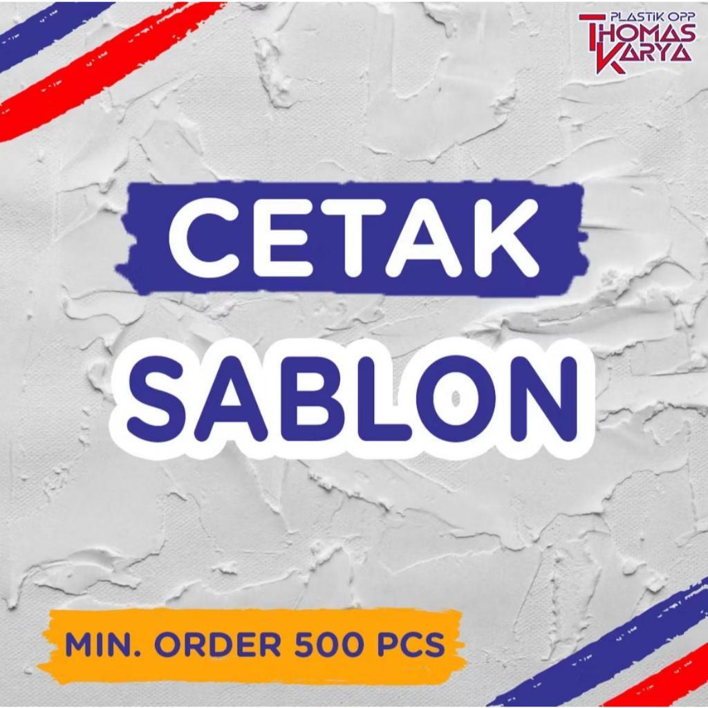 [JASA CETAK SAJA] Sablon Plastik OPP Roti Baju Kantong Kresek HD Box Custom Brand Merk Logo