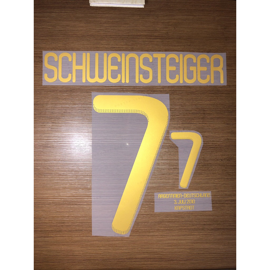 NAMESET SCHWEINSTEIGER, MULLER GERMANY AWAY 2010