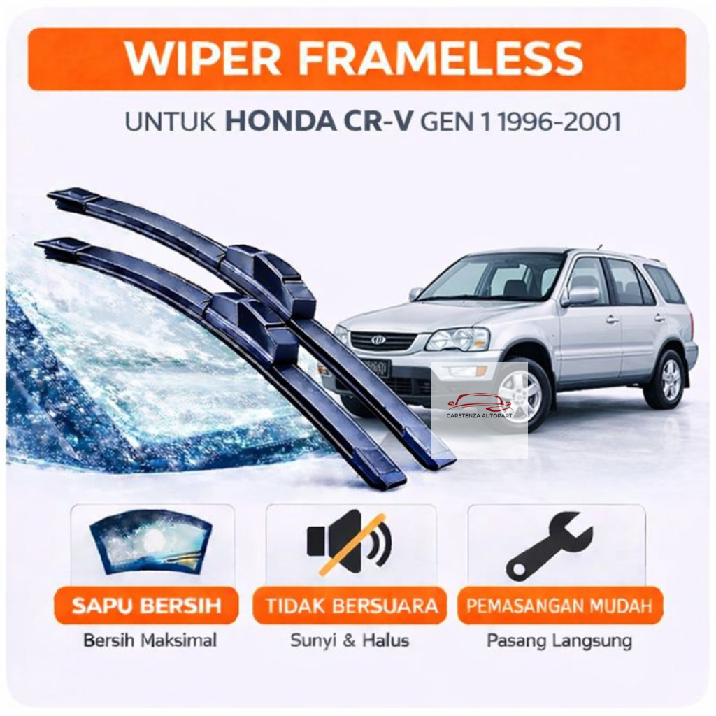 Wiper Frameless CRV GEN 1 Wiper Depan CRV GEN 1 Wiper 1 Set Karet