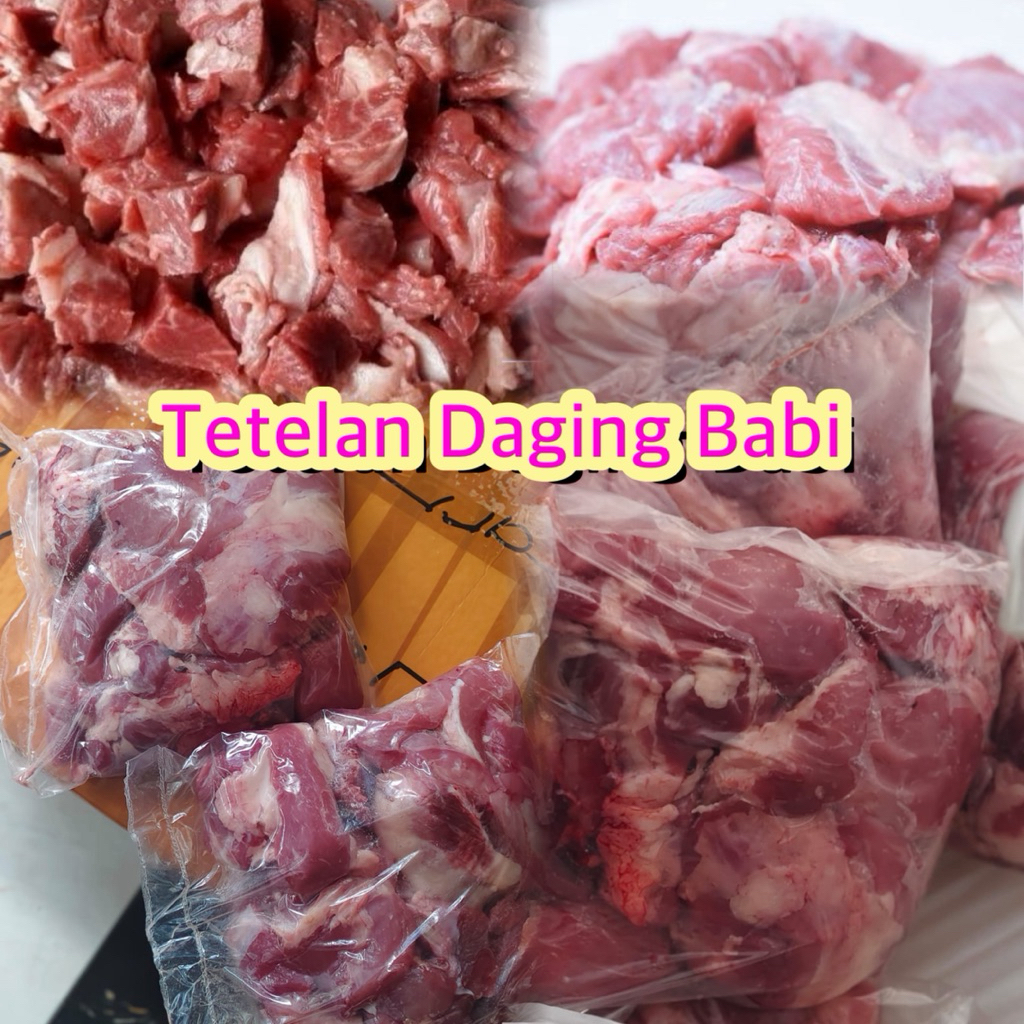 Tetelan daging babi 1kg -CLK-