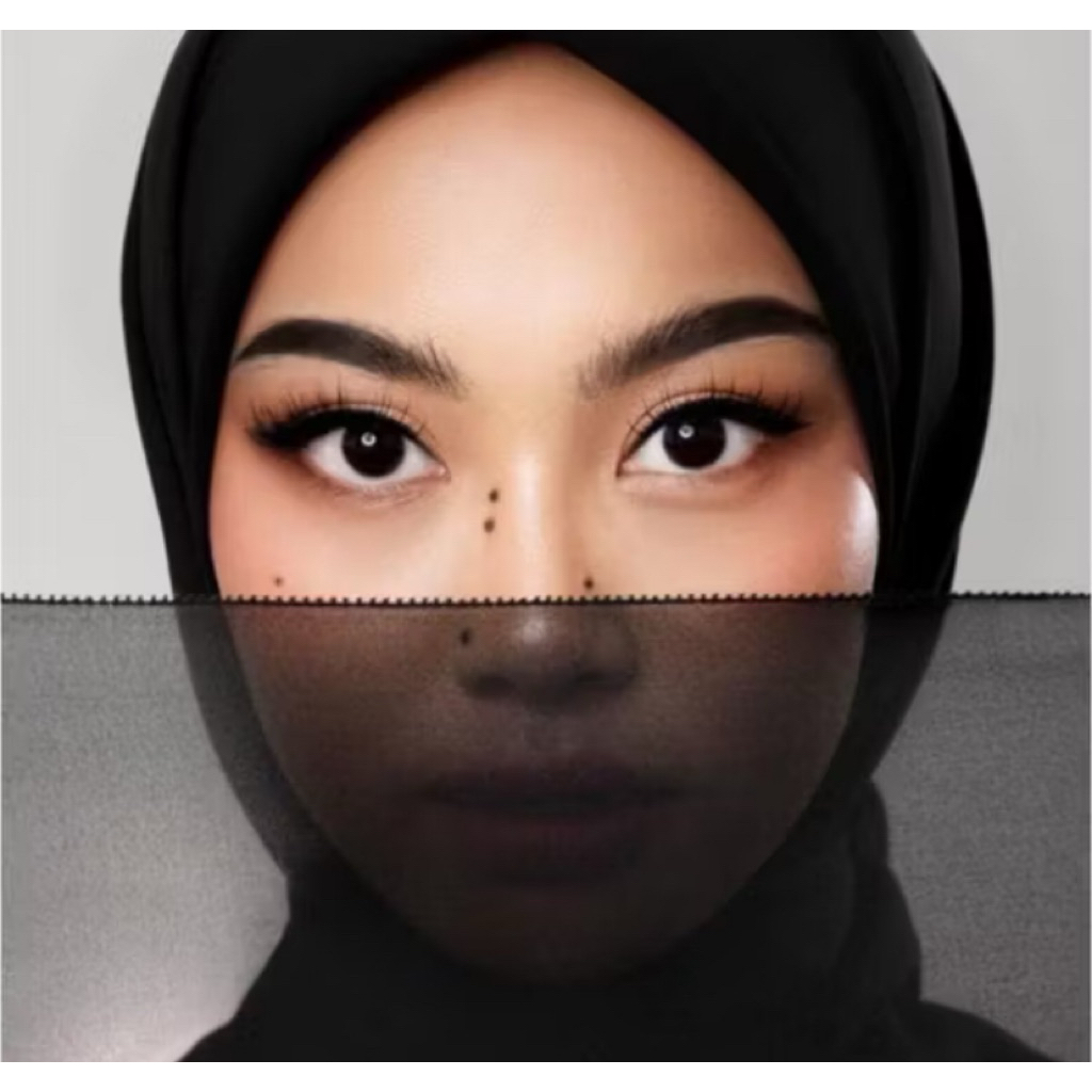 [PRELOVED] LAFIYE X Tsana BLACK Fold Square Scraf Premium Square Hijab Segi empat