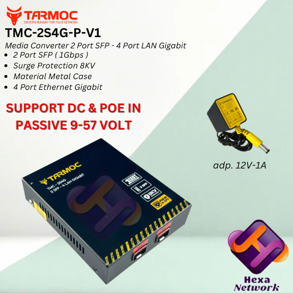 Switch 4 Port Gigabit + 2 SFP Uplink POE | Switch Hub 4 Port Unmanaged