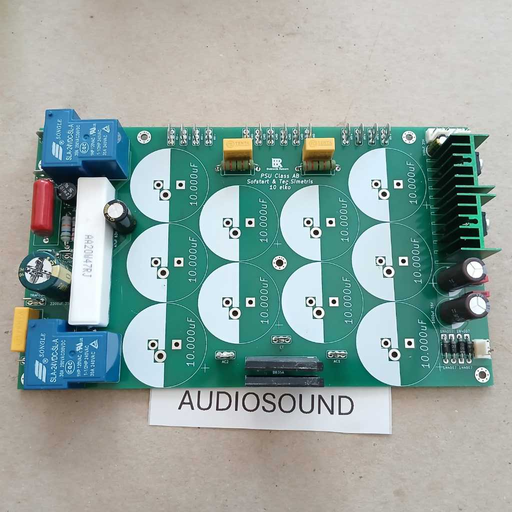 kit psu 10 Elco + softstart dobel layer psu ampli class ab (tanpa elco utama)