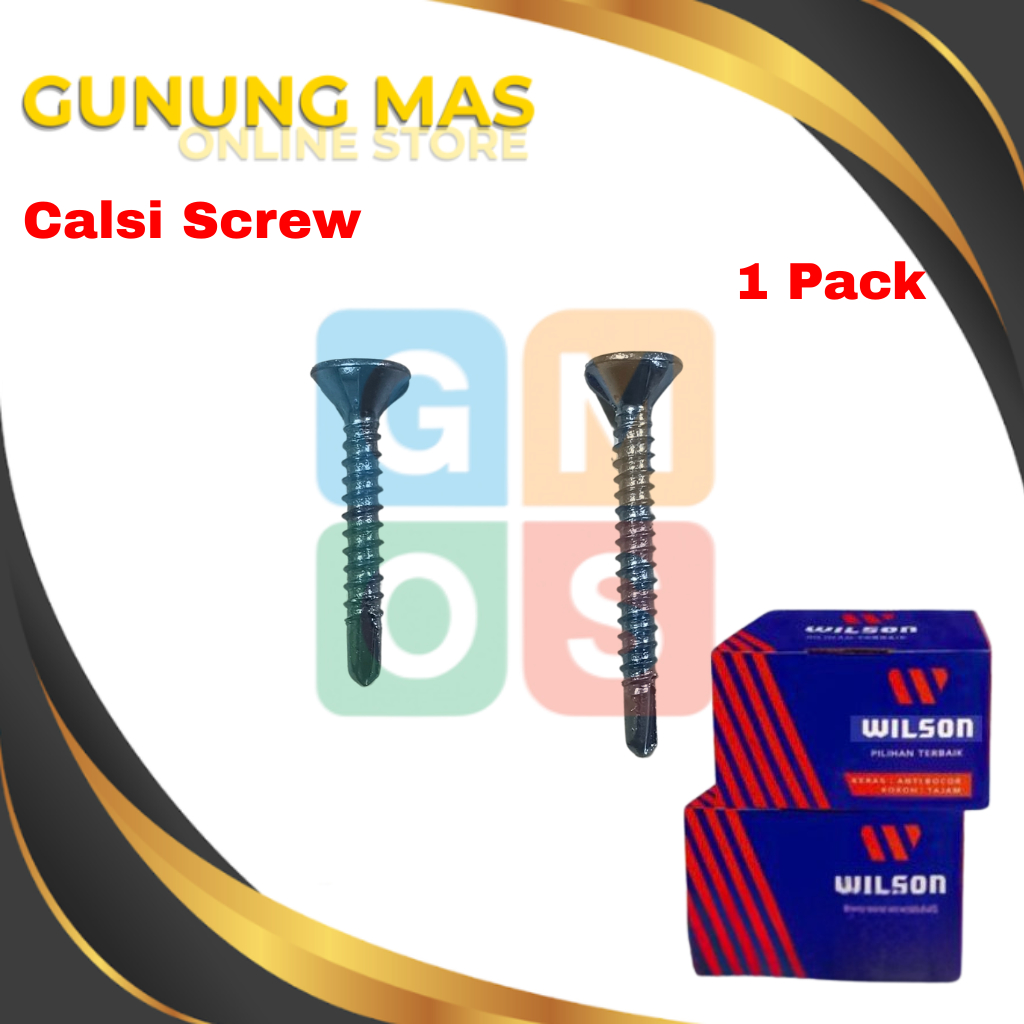 WILSON Sds Calci Screw 6x1" / Sekrup Sds Grc Kalsiboard // Sekrup Kalsiboard // Sekrup Calciboard