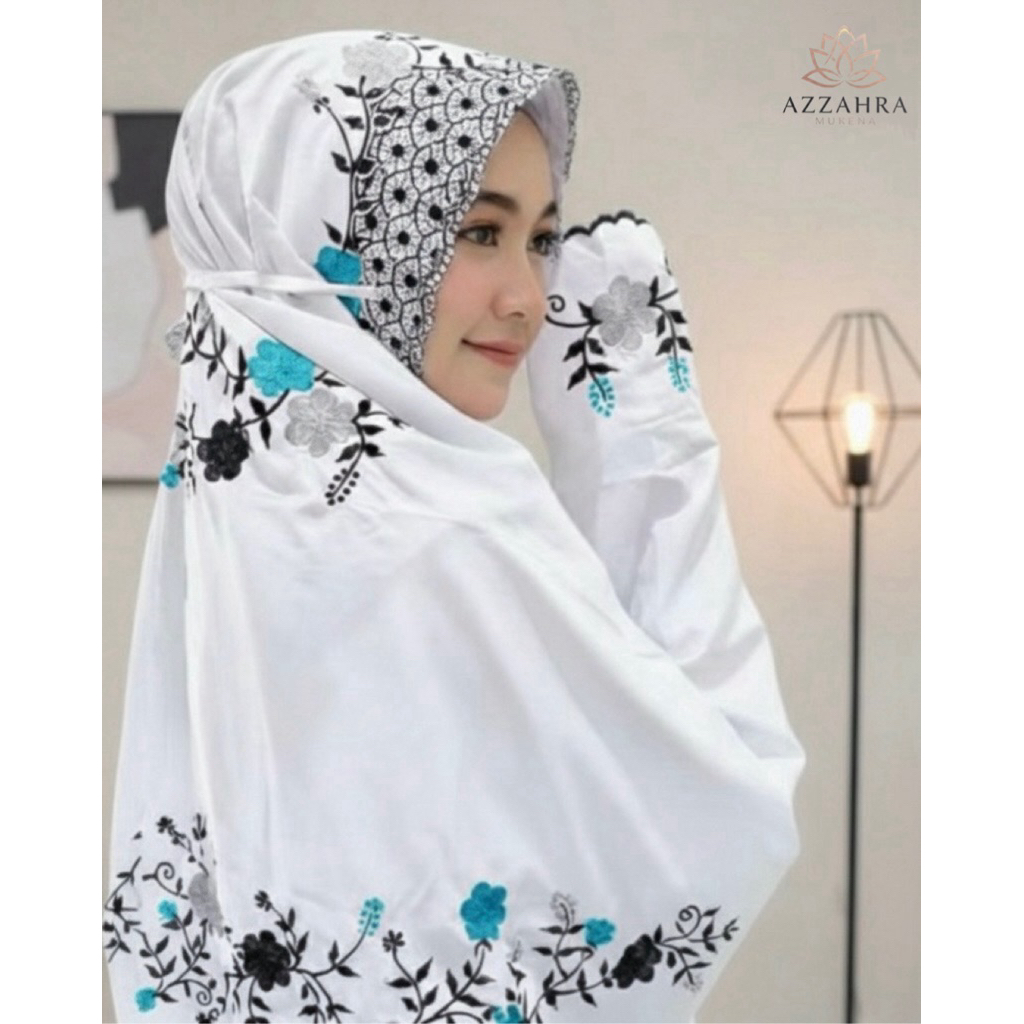 TERBARU MUKENA TERUSAN SUTRA DEWASA PRO MAX - Bordir Tabur Bunga Mewah Aesthetic - Katun Polino Mikr