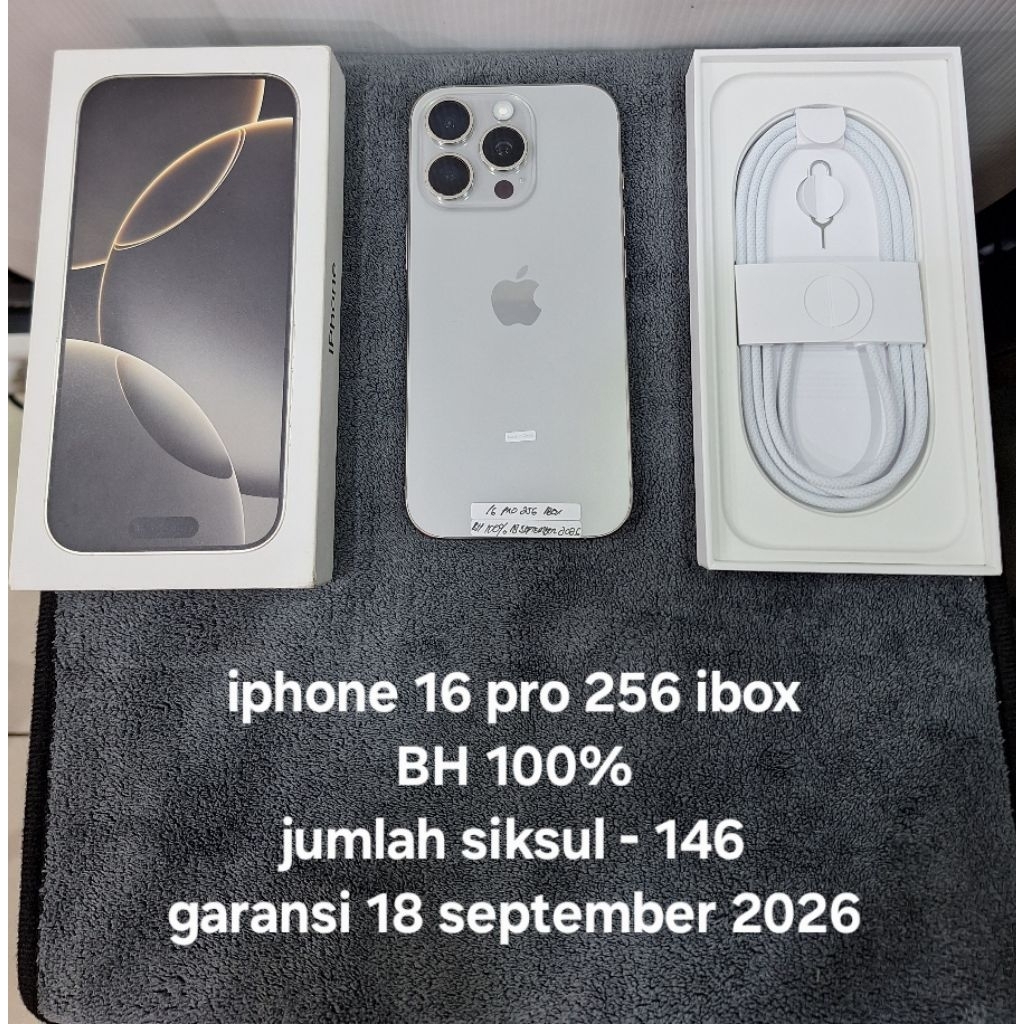 iphone 16 pro 128GB - 256GB second ibox