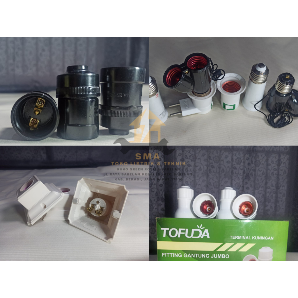 Fitting Lampu Plafon Broco, Gantung BROCO / Fitting Gantung Hitam Broco/ Fitting Gantung Hitam Model