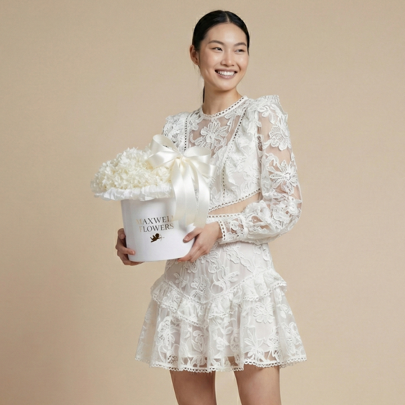 Eternal Hydrangea Box - Exclusive gift by Maxwell Flowers