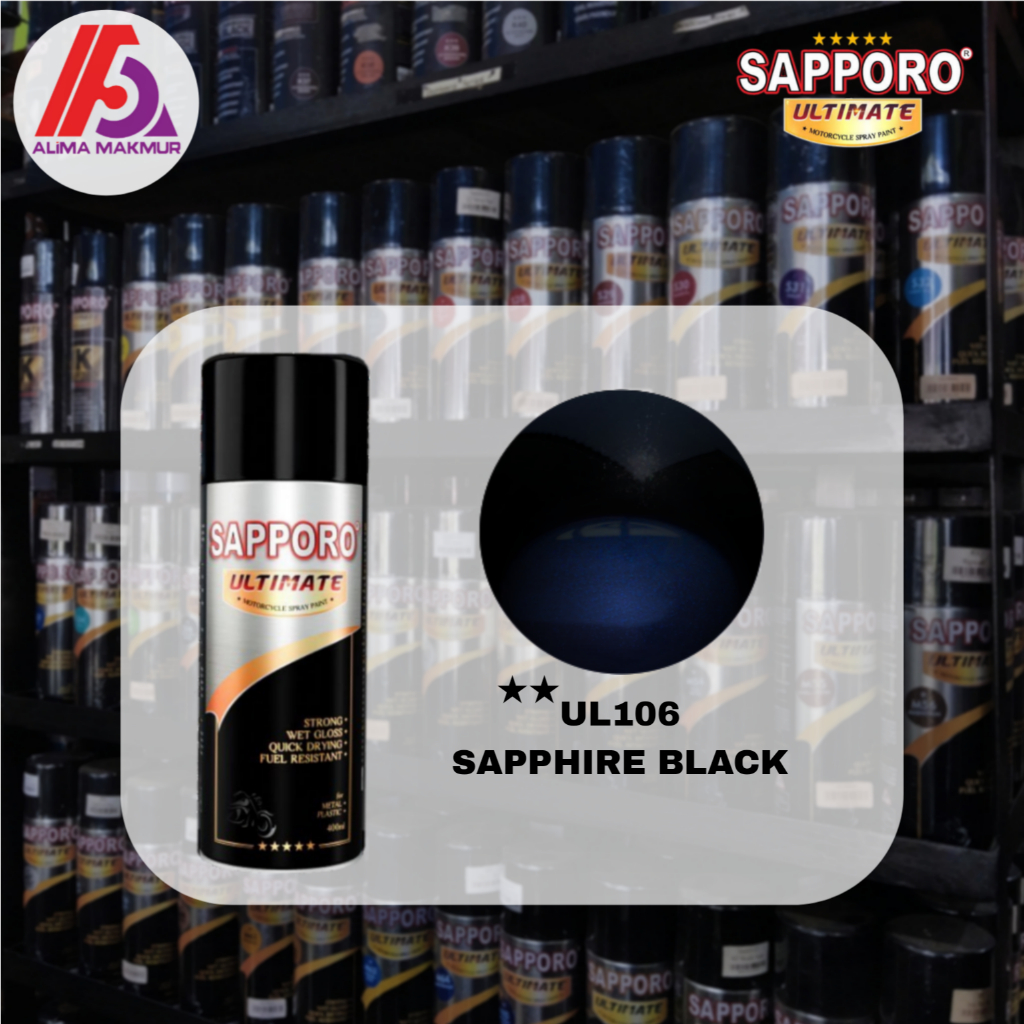 Sapporo Ultimate UL106 Sapphire Black 400ml / Pilok Sapporo Sapphire Black / Sapphire Black Sapporo