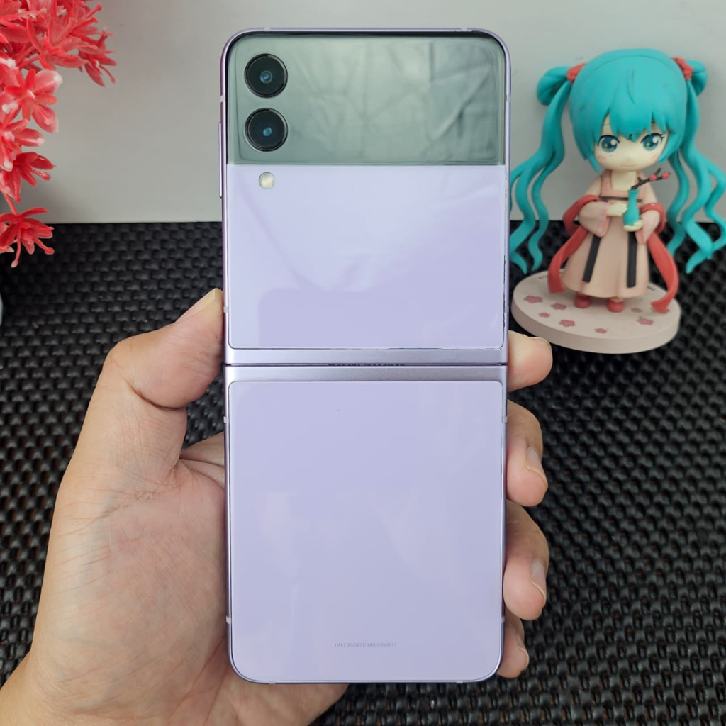 Samsung Z Flip 3 5G 8/256 Resmi SEIN Original Bekas Second Semua Fungsi Normal LCD Garis