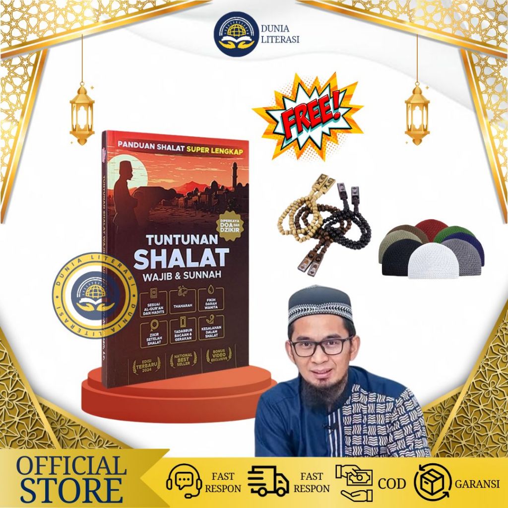 Original Buku Tuntunan Sholat Lengkap Adi Hidayat Wajib dan Sunah DIsertai Doa & Dzikir Sholat