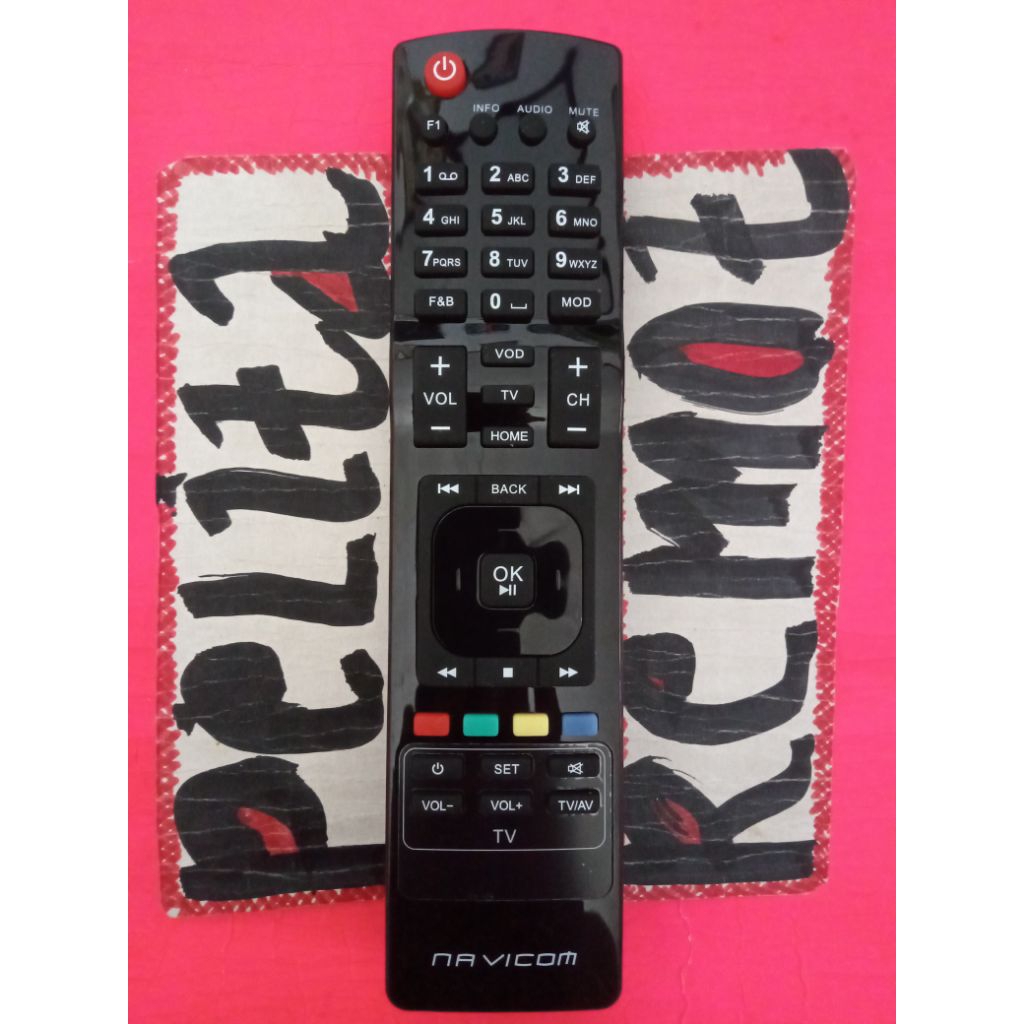 REMOT NEXMEDIA SERI 4 STB RECEIVER PARABOLA ORIGINAL TERLENGKAP