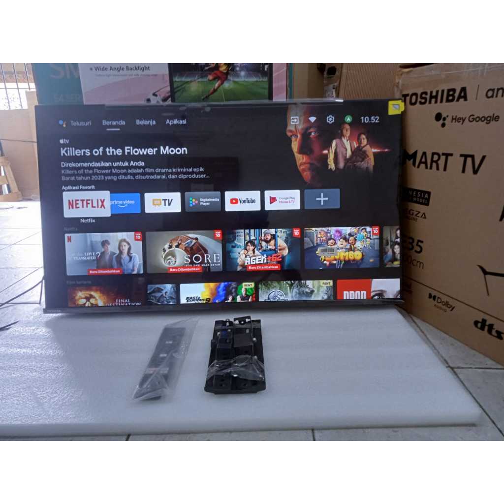 TV LED Toshiba 40 inci FHD Android TV YouTube Digital TV Kondisi bekas pemakaian 6641F