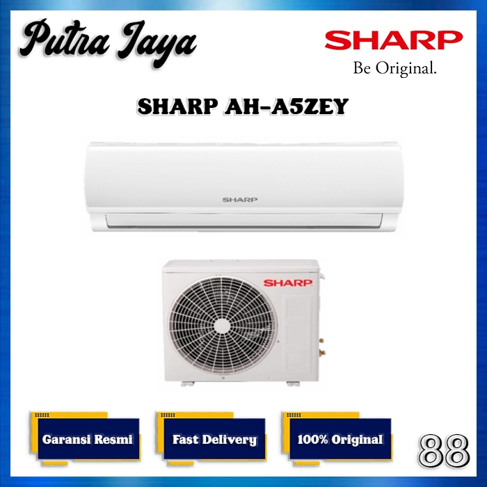 Sharp AC Split 0.5 PK AH-A5ZEY Air Conditioner 1/2 PK AHA5ZEY