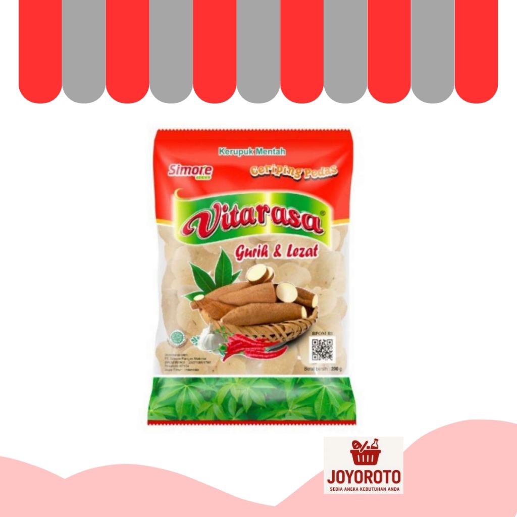 Vitarasa kerupuk Ceriping Pedas mentah 400gr