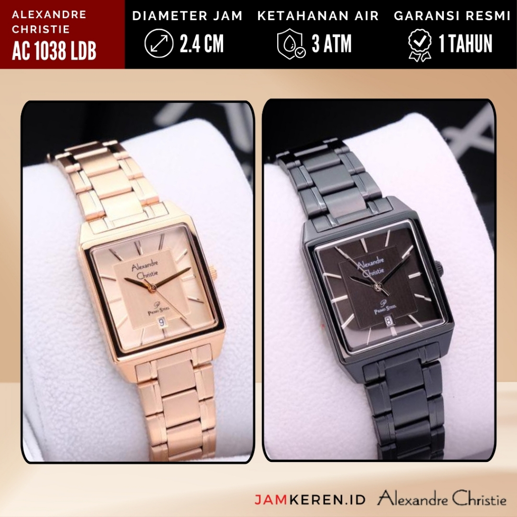 Jam Tangan Wanita - Alexandre Christie - Jam Wanita Elegan Mewah - AC 1038 LD Original Garansi Resmi