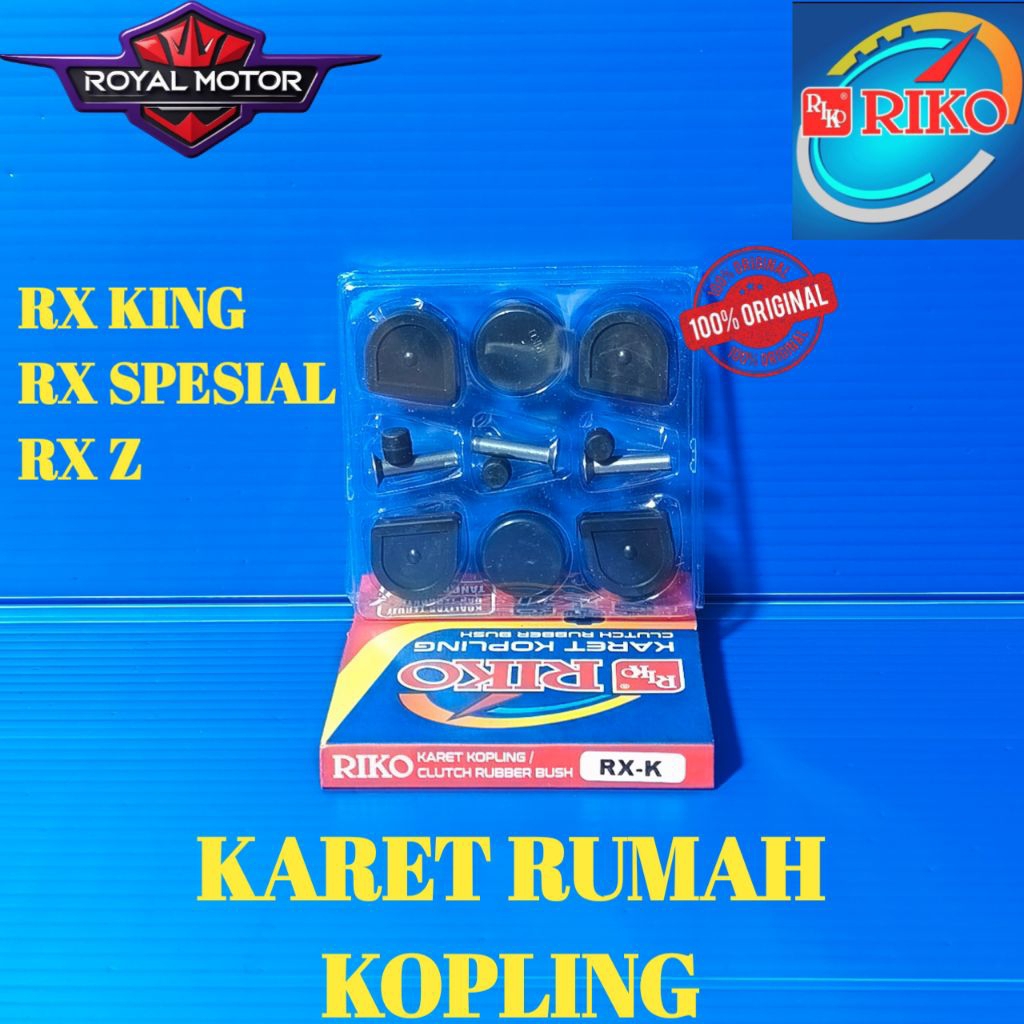 KARET KOPLING SET PAKU KELING BAHAN SINTETIS RICORX KING
RX SPESIAL