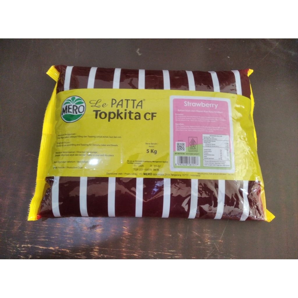 Selai mero rasa strawberry 5kg