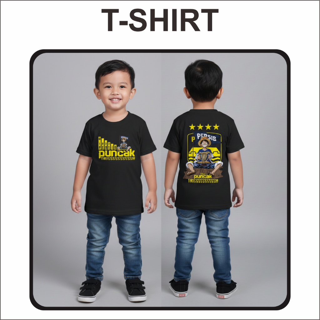 Racing Style Kaos Persib Puncak Tiris Anak 1/12 Tahun T-shrit Persib Anak Laki-laki Perempuan keren