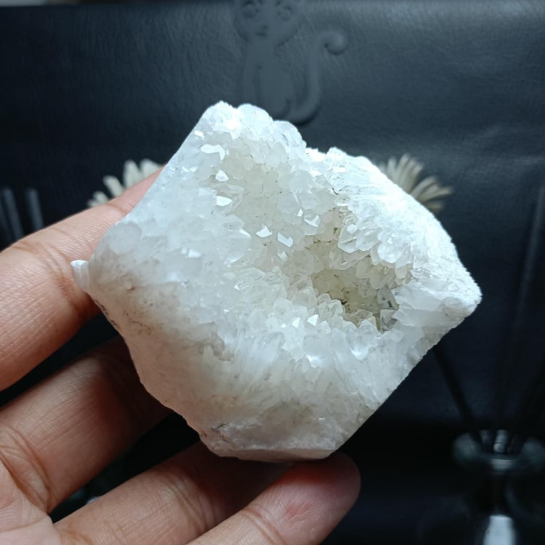 Natural Clear Quartz Druzy Cluster Sparkling blink blink Brazil (5)