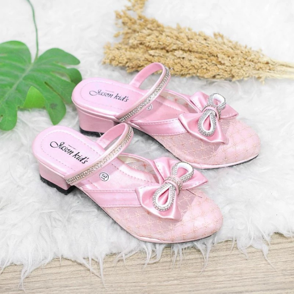 Sandal anak perempuan jala pita talita Sandal pesta anak perempuan hak tahu sandal heel anak sandal 