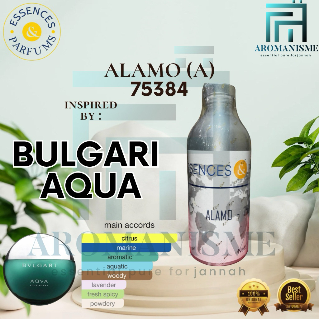 Bibit Parfum Searah BLV Aqua By Essences Alamo Grade A Repack 50ml / 100ml