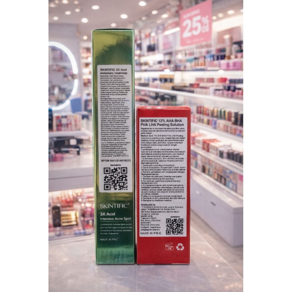 Satu Paket Skintific Acne Spot dan Skintific Peeling Original
