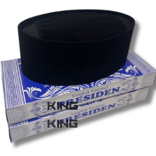 Peci Songkok Ac Hitam Polos Bludru Halus songkok nasional
