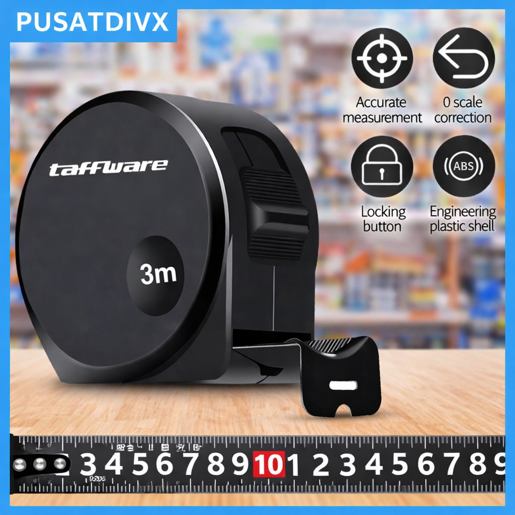 SANJI TAFFWARE DONG SHENG METERAN ROLL HIGH PRECISION TAPE MEASURE 3METER