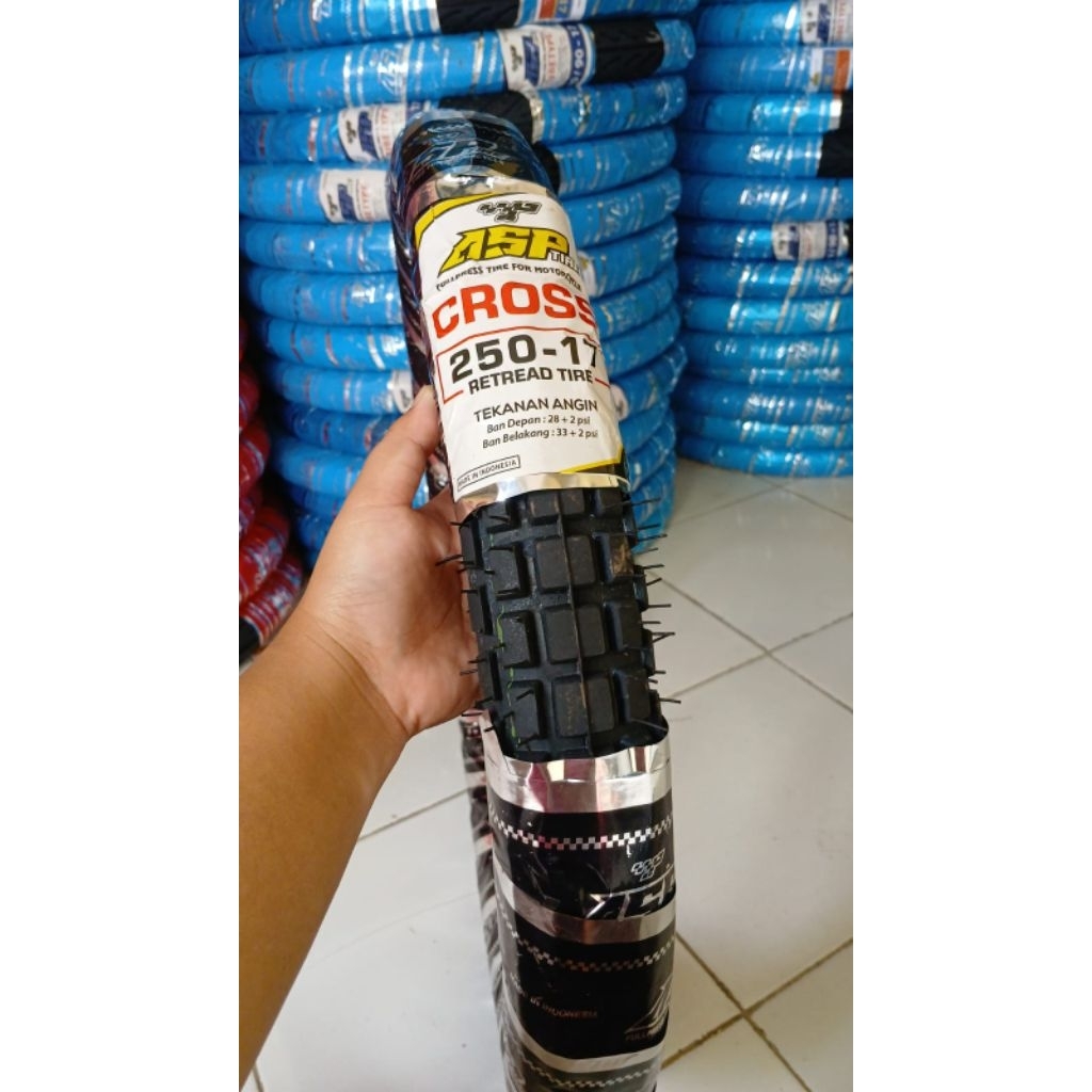 Ban motor cross vulkanisir fullpress 250-17