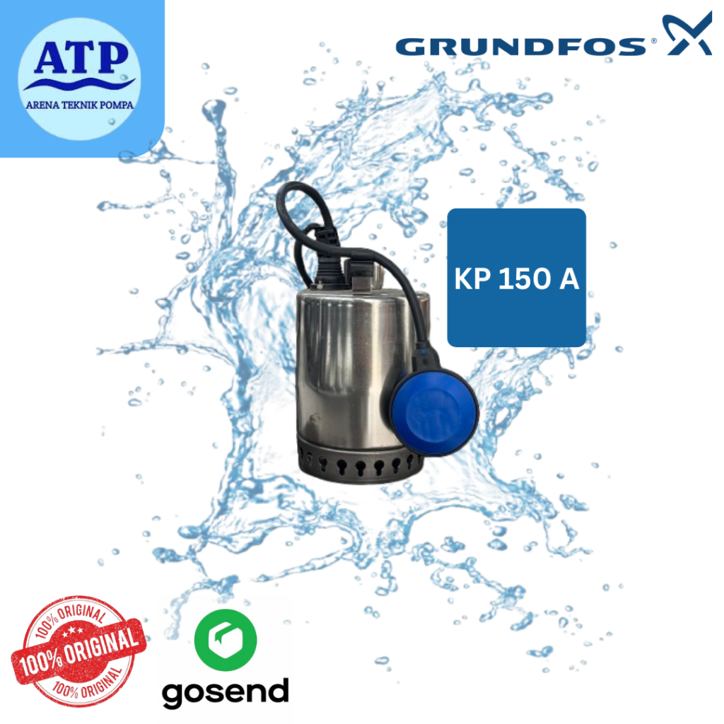 Grundfos Unilift KP 150 A Pompa Submersible Pompa Celup Satinless Steel Pompa Air