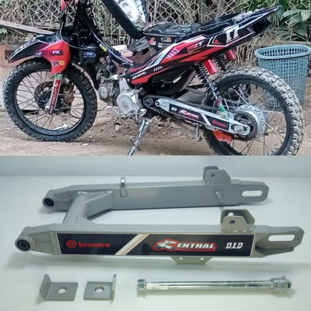 SWING ARM GRASSTRACK BEBEK RBT PANJANG 55CM PNP HONDA BLADE REVO SUPRA KARISMA CUSTOM