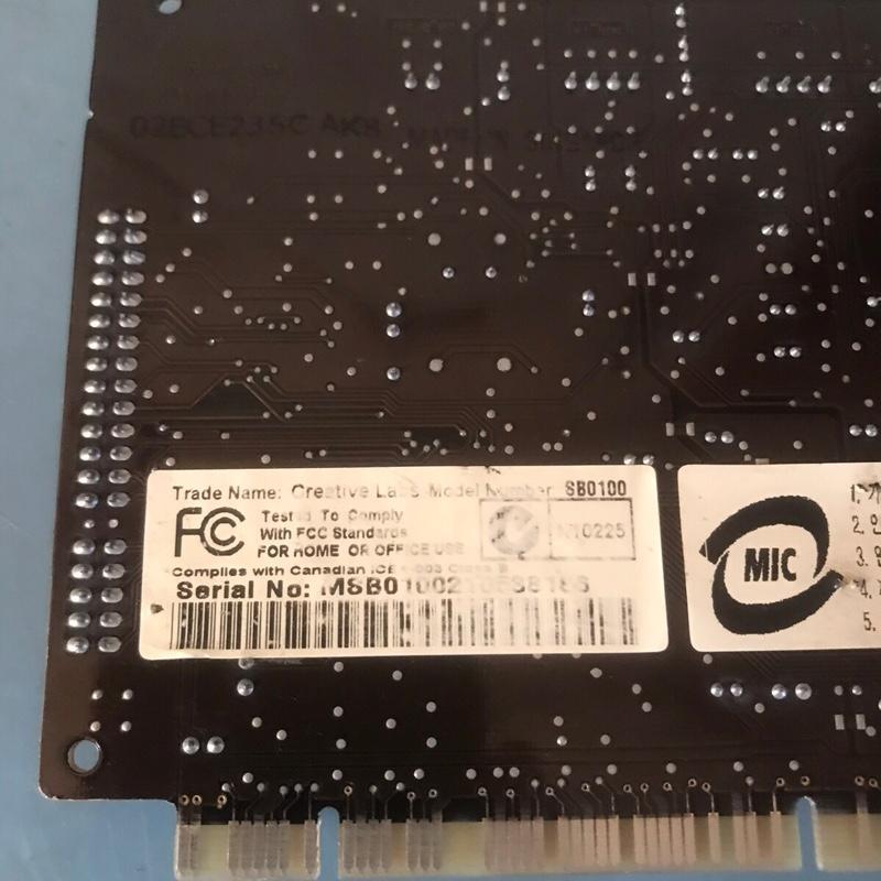 Creative Sound Blaster Live 5.1 SB0100 PCI sound card