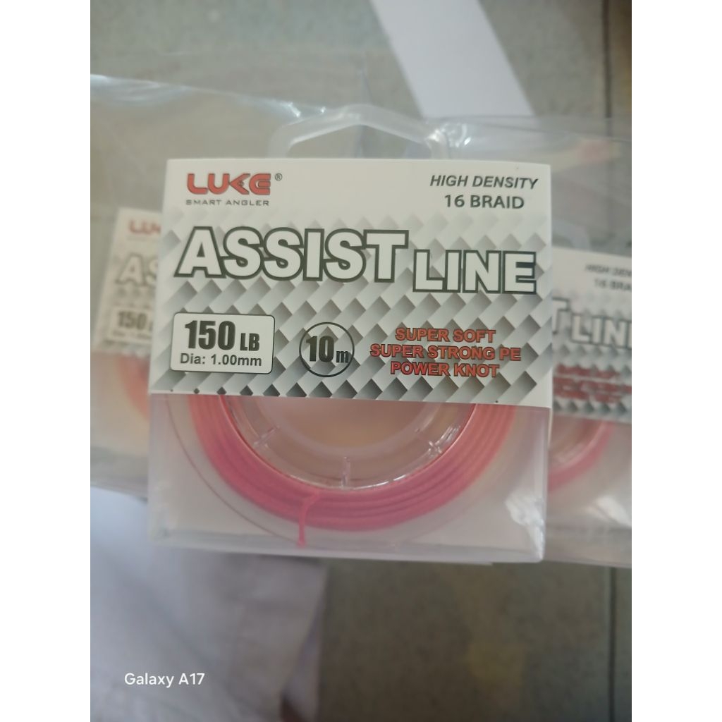 senar pancing tali kevlar luke asisst line warna merah