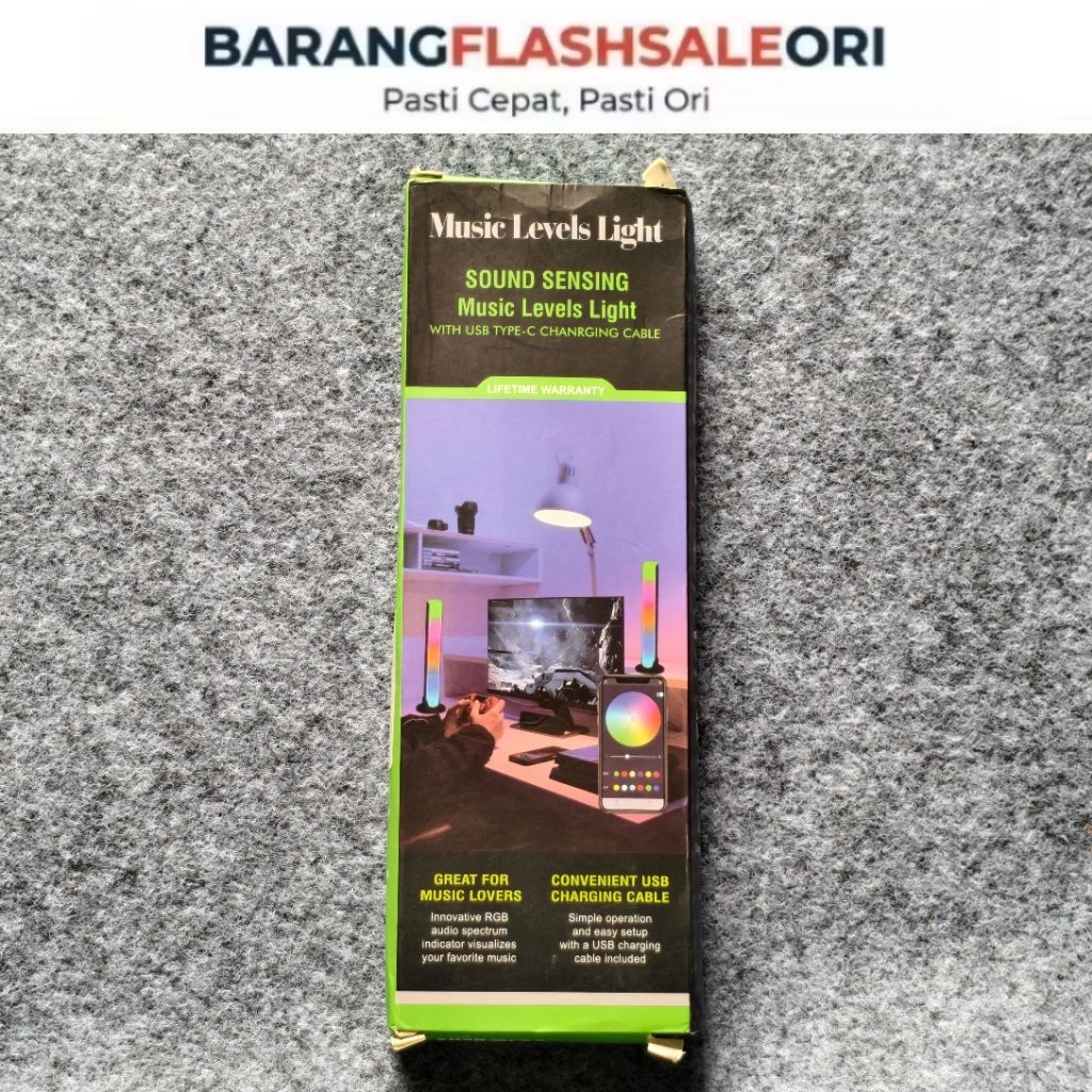 (NEW) YLV Led bar lampu equalizer audio spectrum sensorsuara RGB music strip Atmosphere Light Music