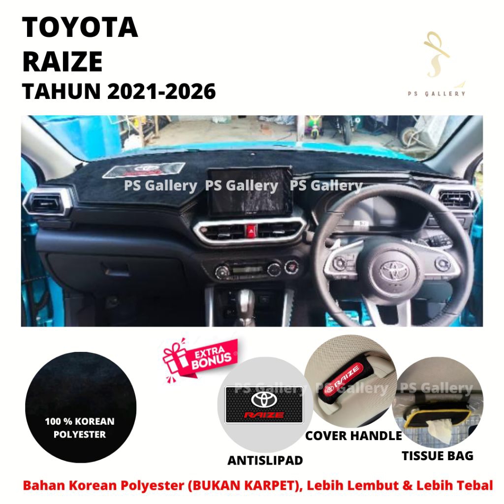 Alas Dasbor Mobil Toyota Raize Aksesoris Cover Dashboard Premium