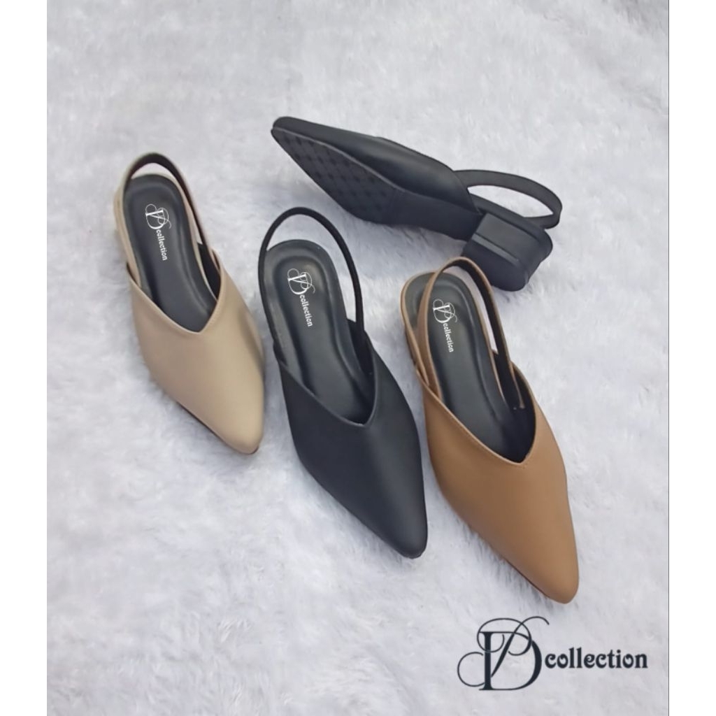 sepatu bapau wanita tali belakang