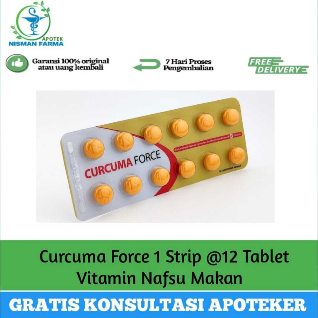 Curcuma FCT 10 Tablet Suplemen membantu menambah nafsu makan