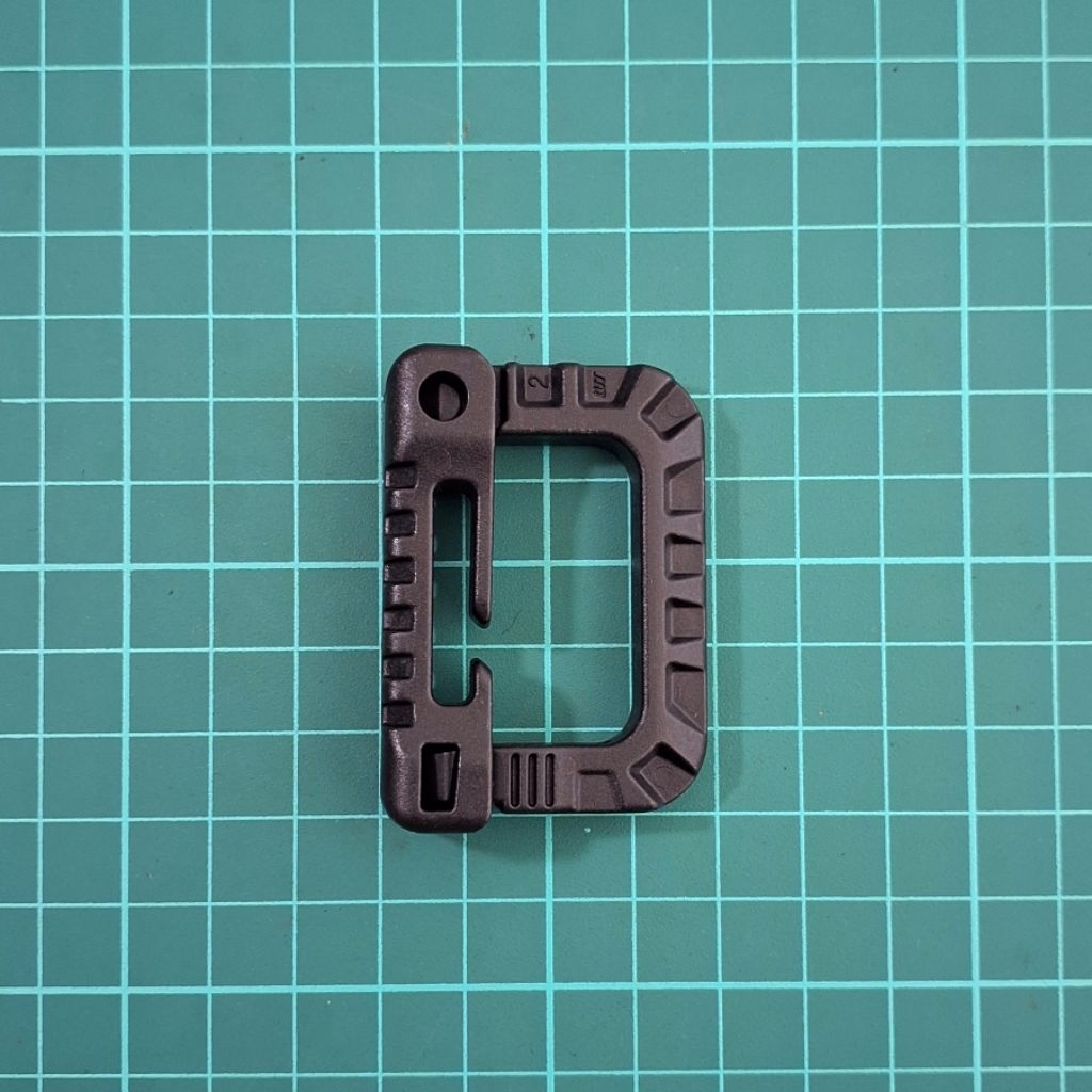 carabiner tactical buckle woojin / carabiner plastic buckle taktikal / edc tool buckle / gantungan k