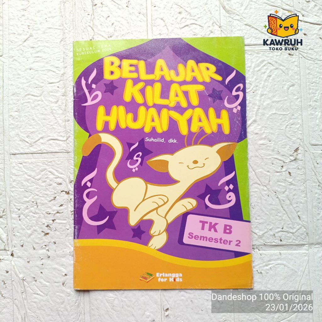 Belajar Kilat Hijaiyah - TK B Semester 2 - Buku Aktivitas Anak Erlangga For Kids