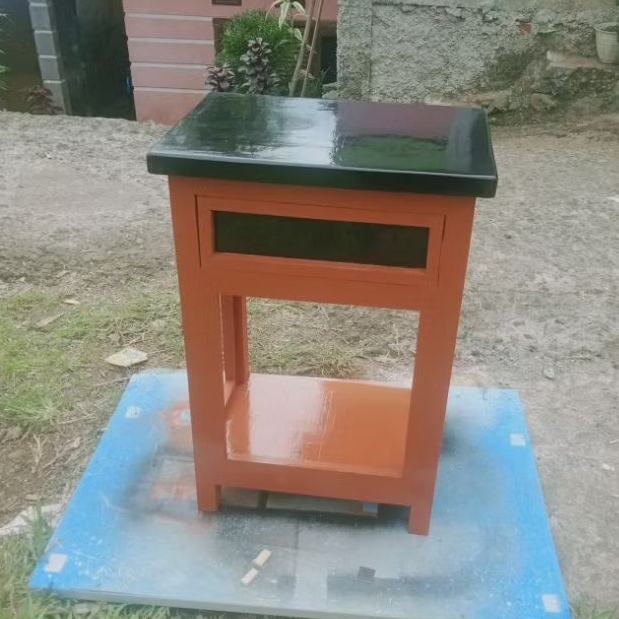 meja nakas minimalis kayu jati belanda