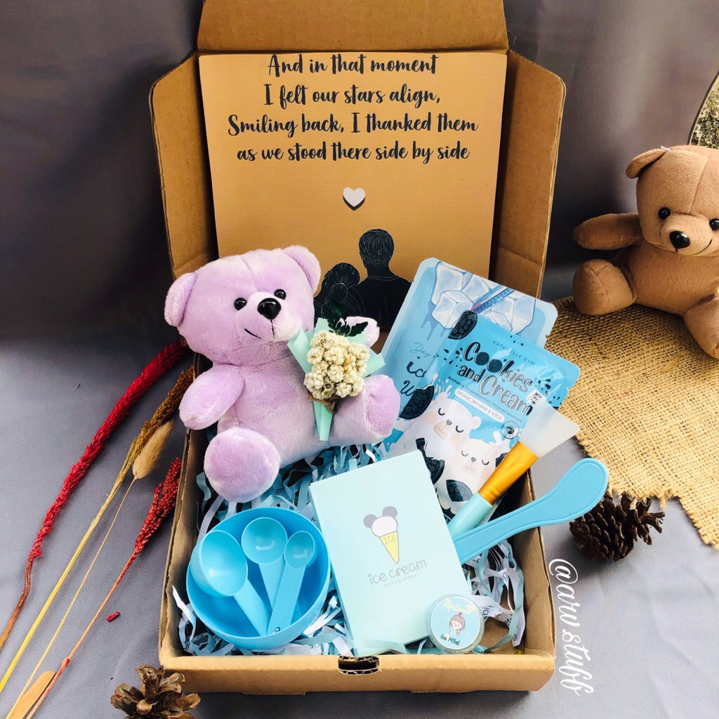 Hampers Glow Bear | Ide kado murah terbestseller wisuda ultah anniversary wedding birthday graduatio