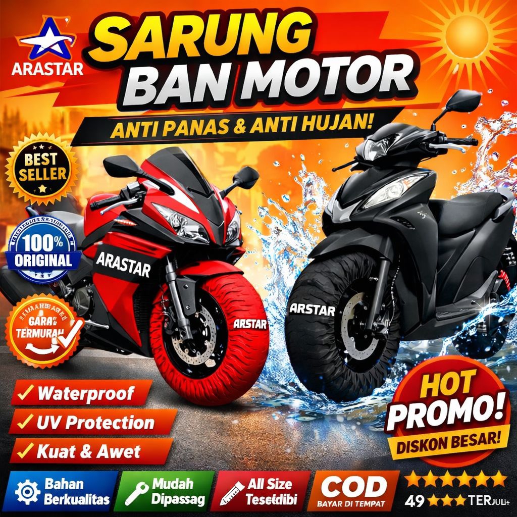 Sarung Ban Motor cover ban motor penutup Ban Motor aksesoris ban