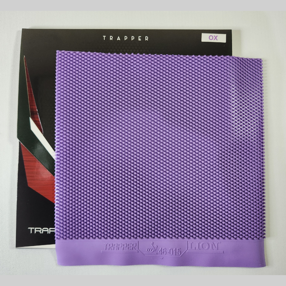 Lion Trapper OX Violet - Rubber Karet Pingpong Bet Tenis Meja Bintik Bertahan